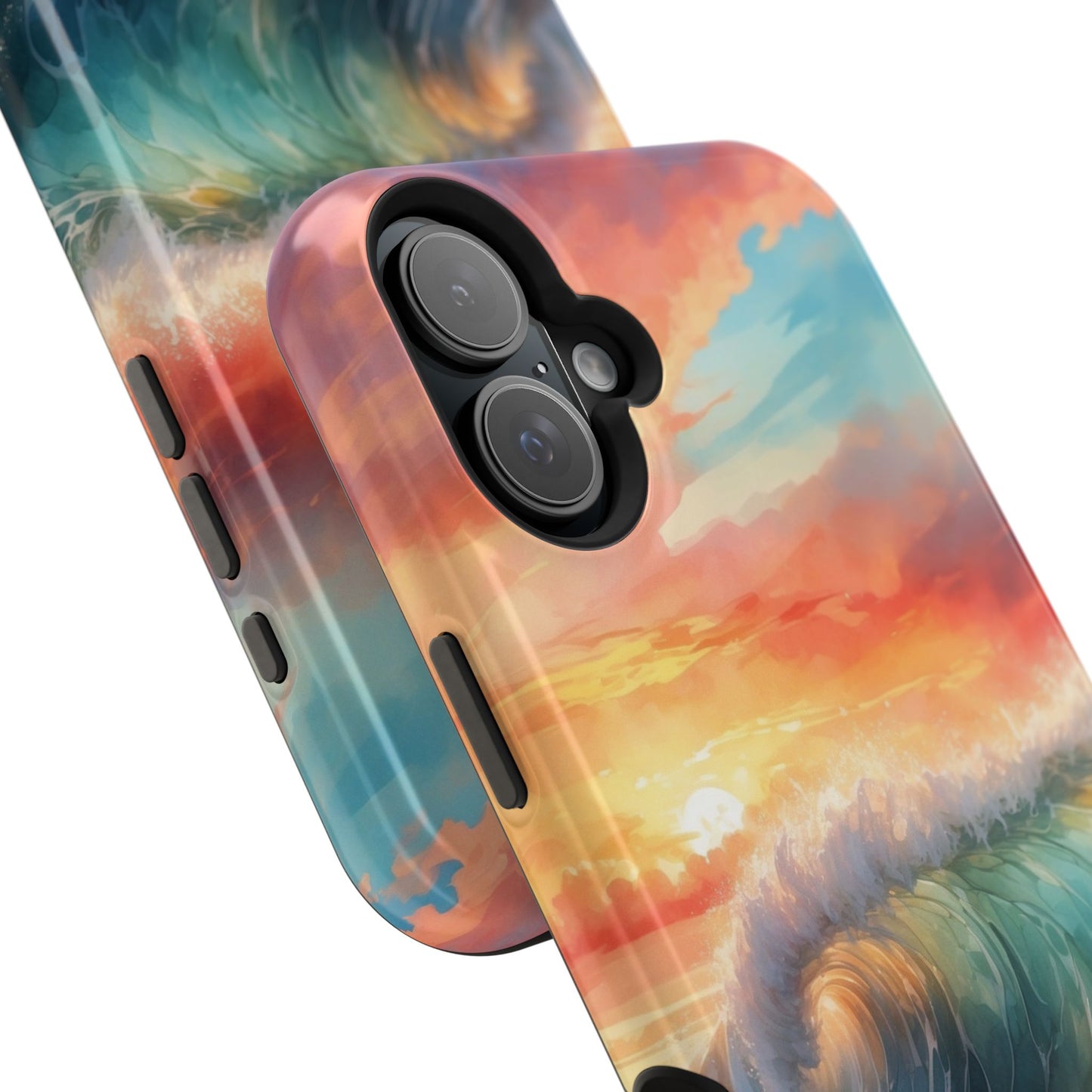 Ocean Wave Sunset MagSafe iPhone Case – Coastal Vibes Design