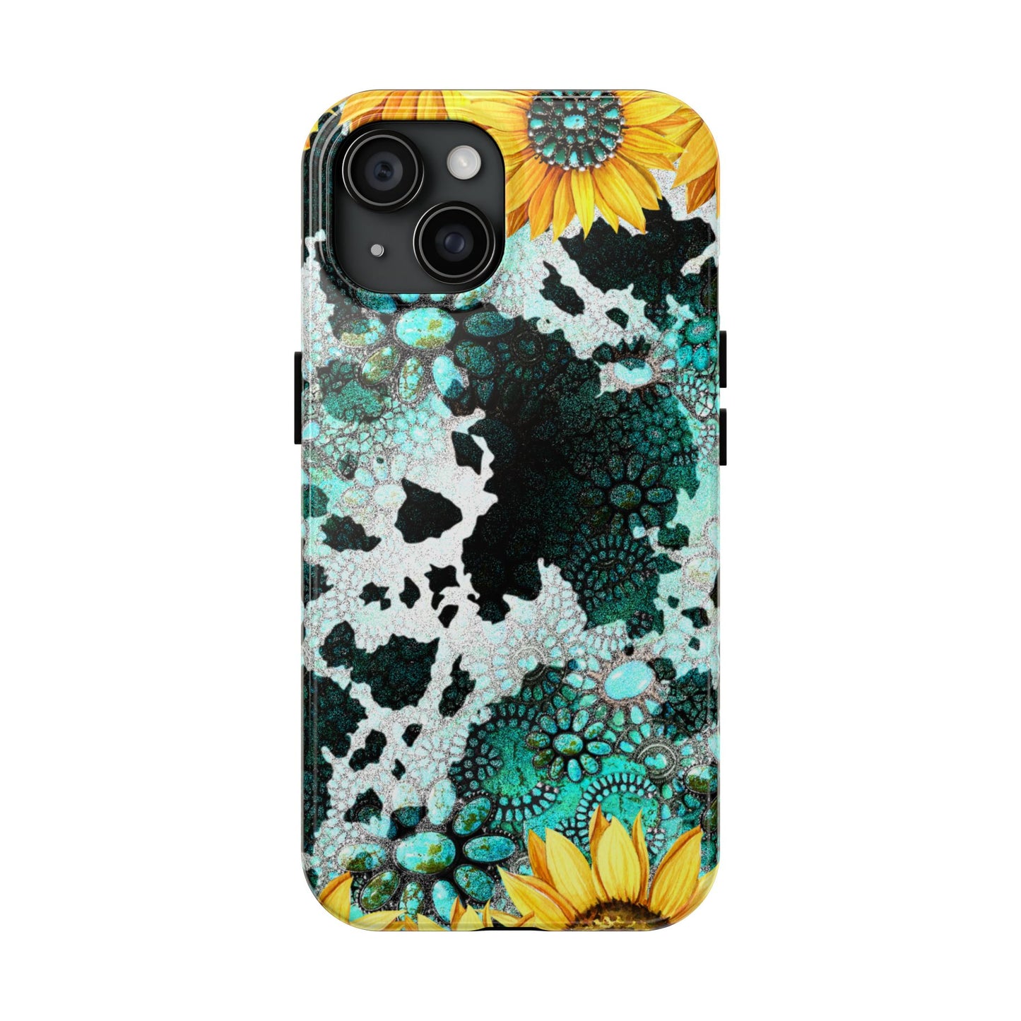 Boho Turquoise Sunflower Lace - iPhone Series Case