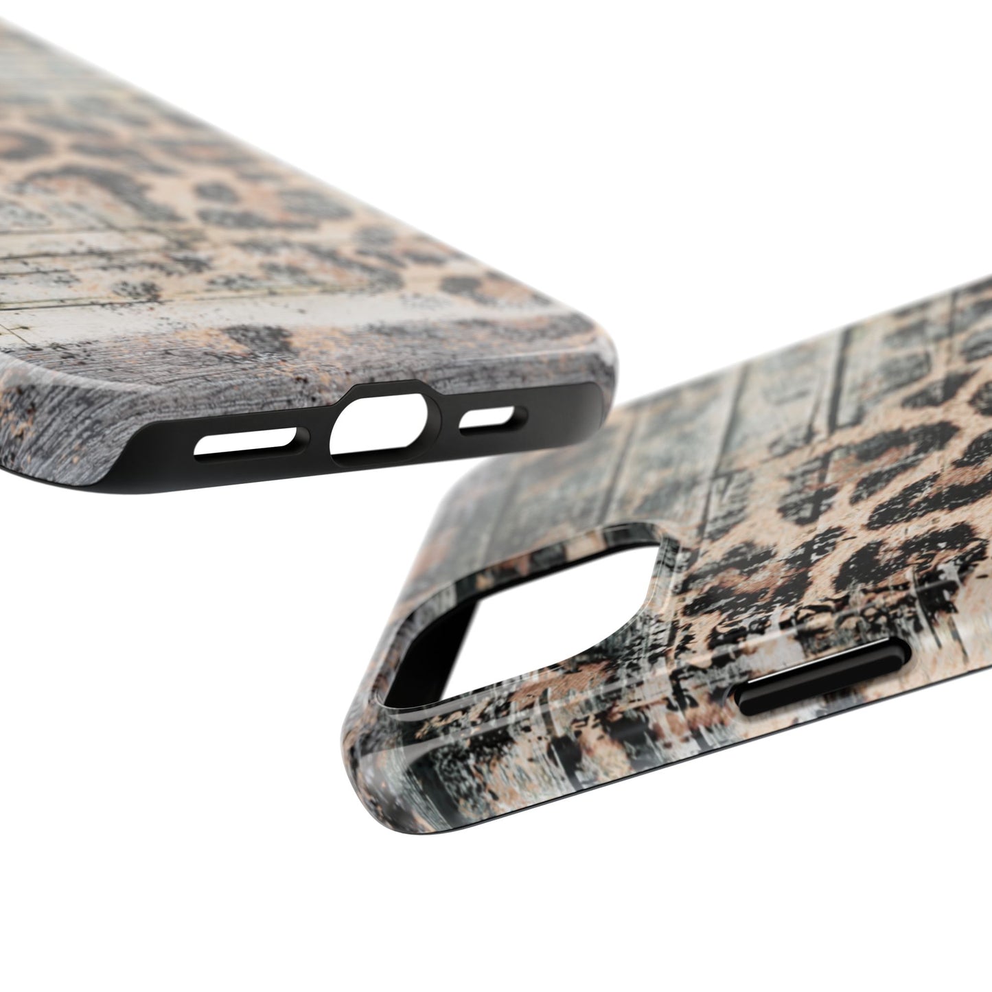 Rustic Leopard Wood Print - iPhone Series Case