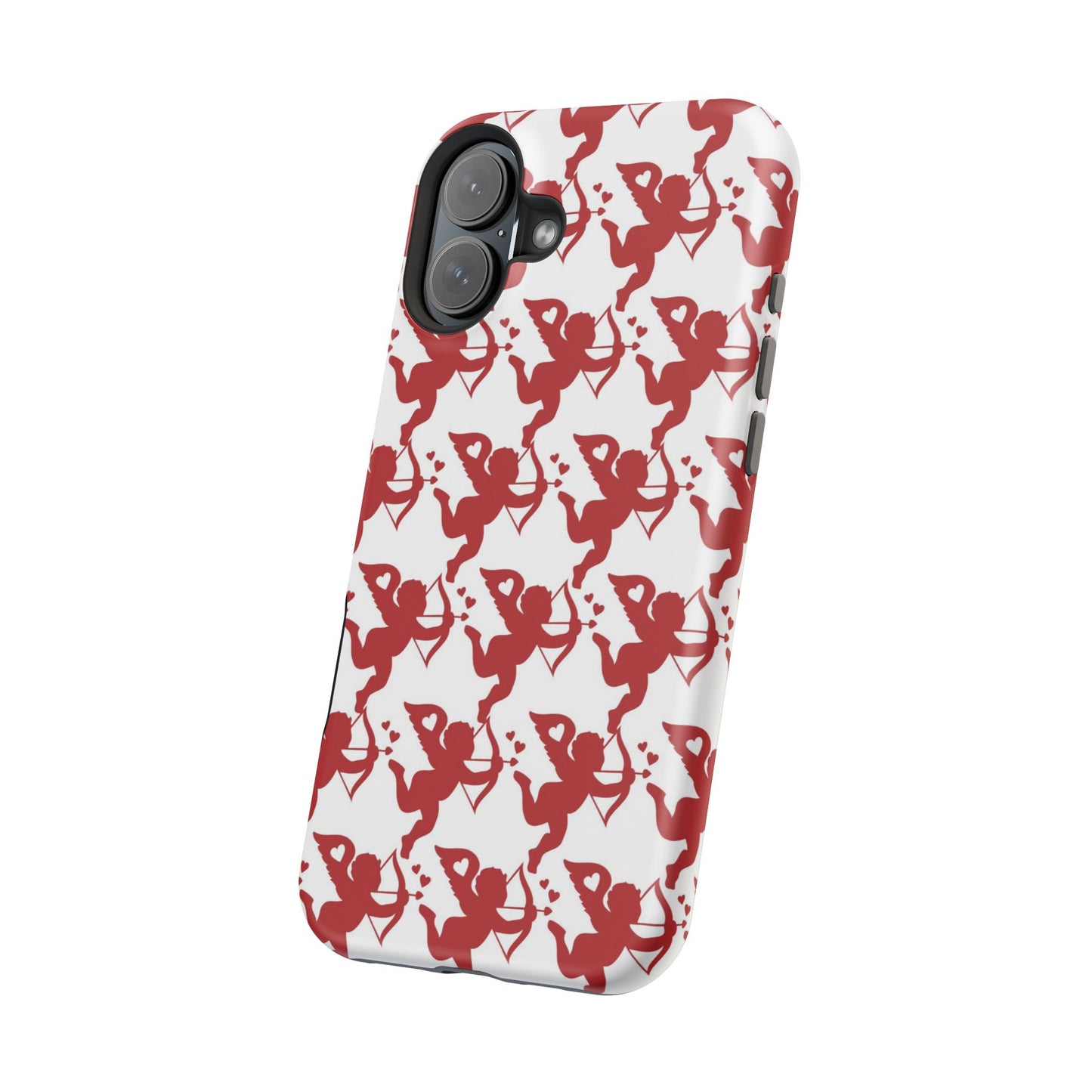 Red Cupid Love Pattern MagSafe Case