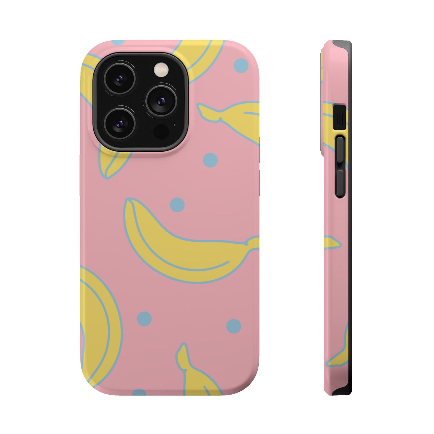 Pink Banana Pop MagSafe iPhone Case – Cute Pastel Design with Fun Retro Vibe