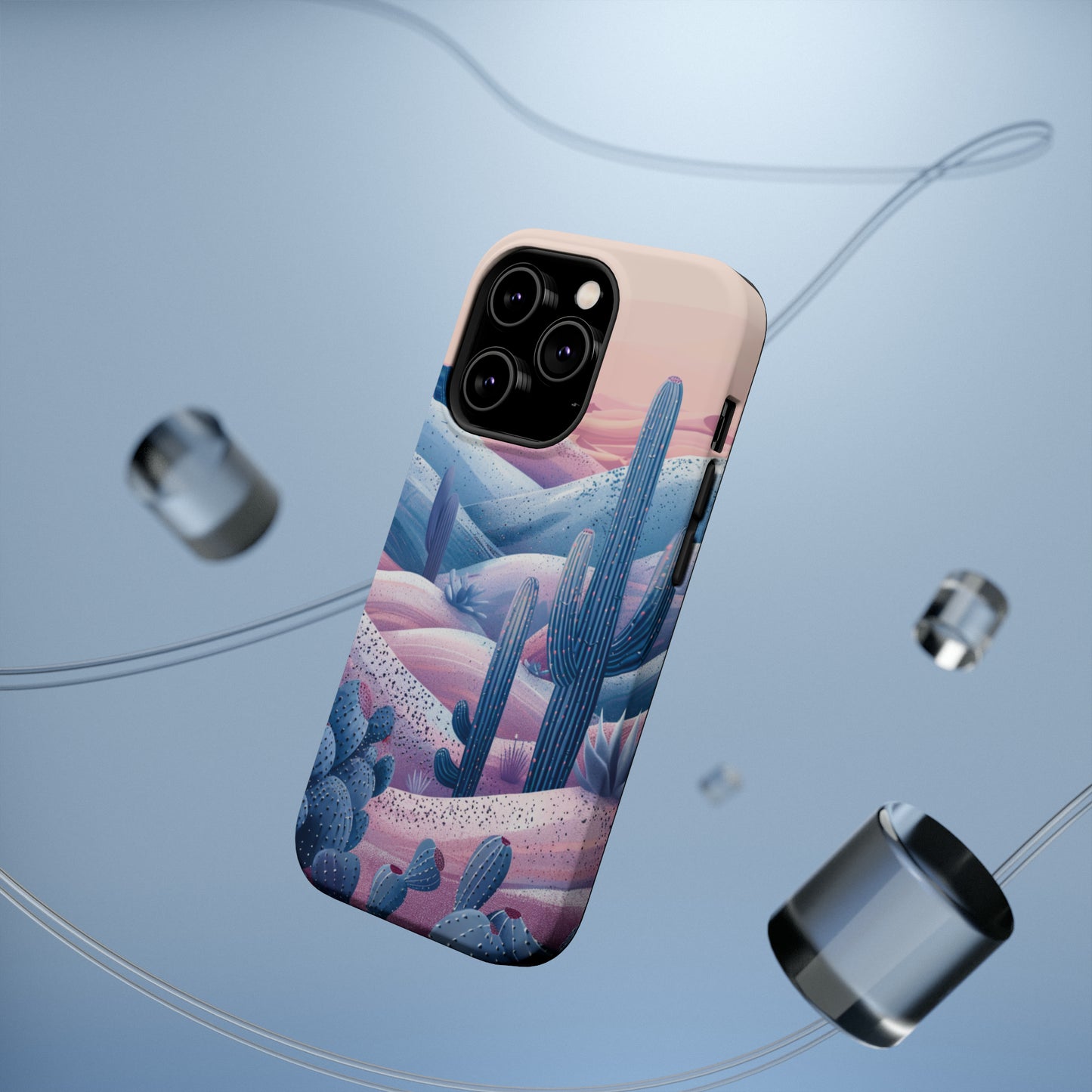 Desert Oasis MagSafe Case for iPhone – Cactus & Western Landscape Design for iPhone 15, 14 Pro Max, 13, and More!