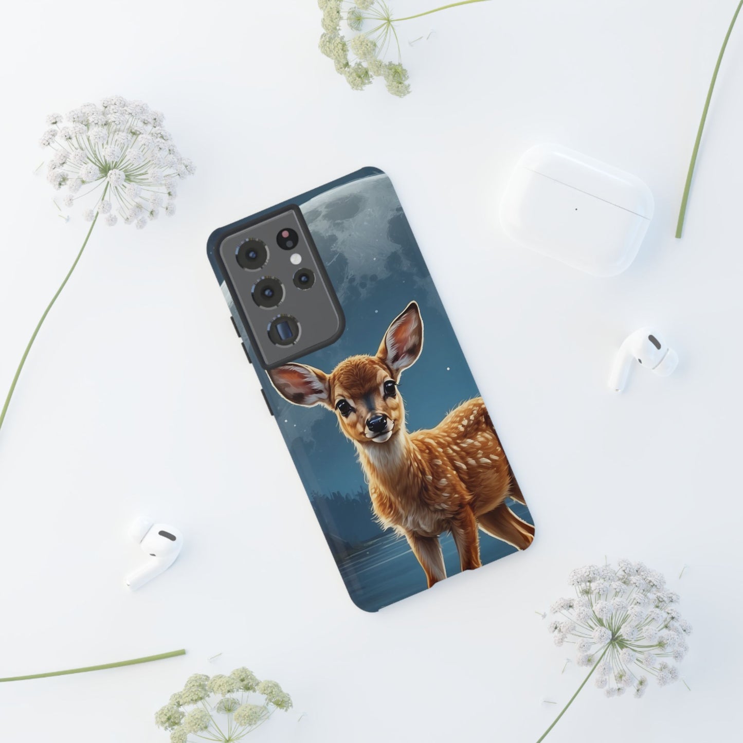Samsung Galaxy Case – Enchanted Fawn Under the Moonlit Sky