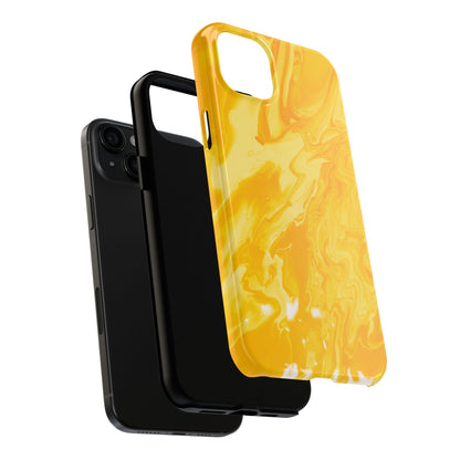 Luxe Yellow Marble iPhone Case – Stunning Golden Marble Texture