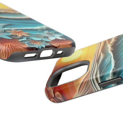 Tropical Sunset Paper Art Ocean – iPhone Series Case