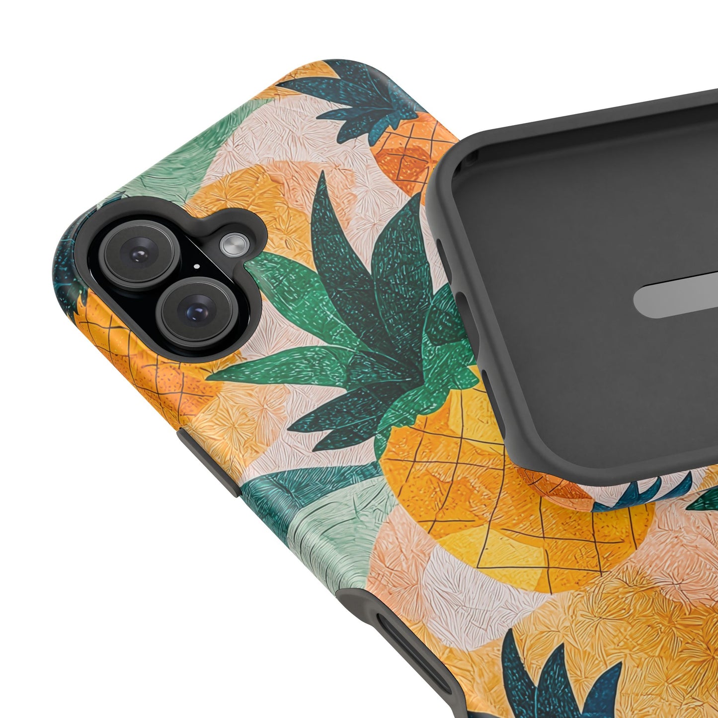 Tropical Pineapple MagSafe iPhone Case – Vibrant Fruit Design, Tough Dual-Layer Protection