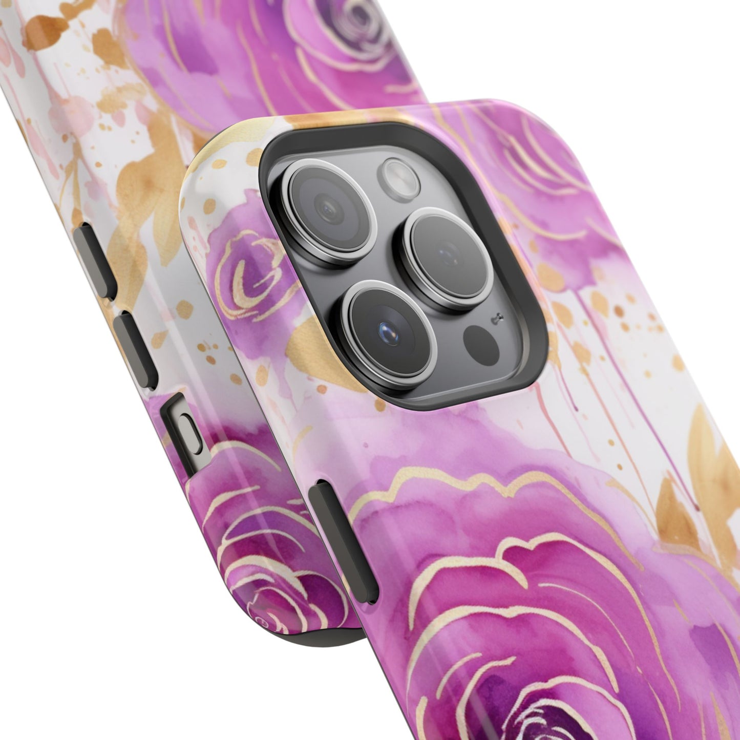 Radiant Purple & Gold Floral - MagSafe iPhone Series Case