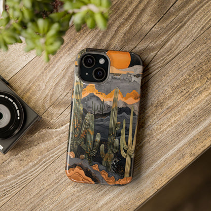 Desert Dusk Cacti iPhone Case