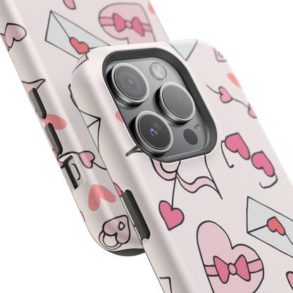 Valentine's Day Scribbles MagSafe iPhone Case