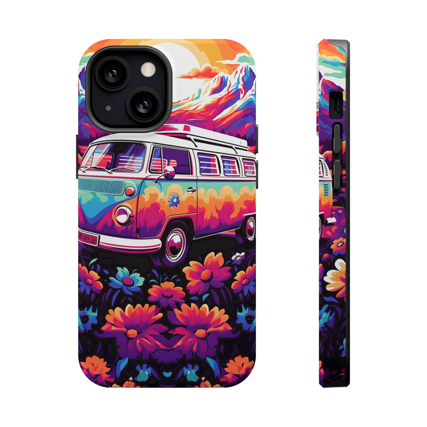 Groovy Floral Sunset Van – MagSafe iPhone Series Case