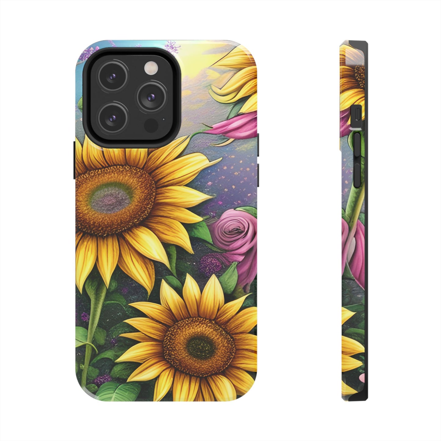 Whimsical Sunflower & Rose Garden - iPhone Series Case