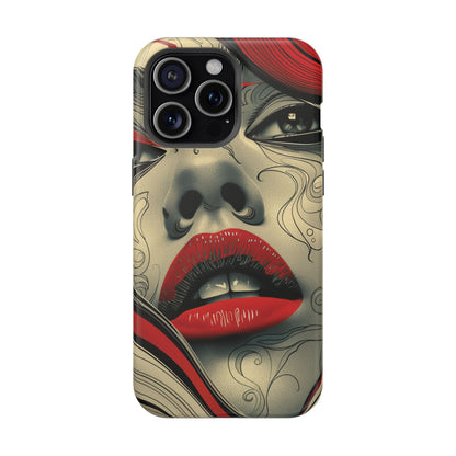 Bold Beauty Red Lips iPhone Case