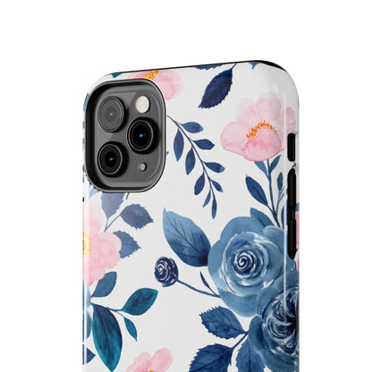 Pastel Garden Charm – iPhone Series Case with Watercolor Flowers