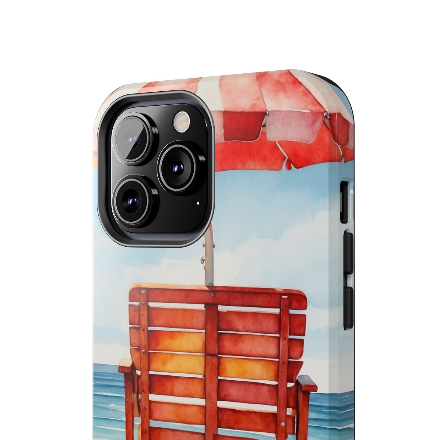 Beachfront Sunset Lounge iPhone Case – Rearview Edition