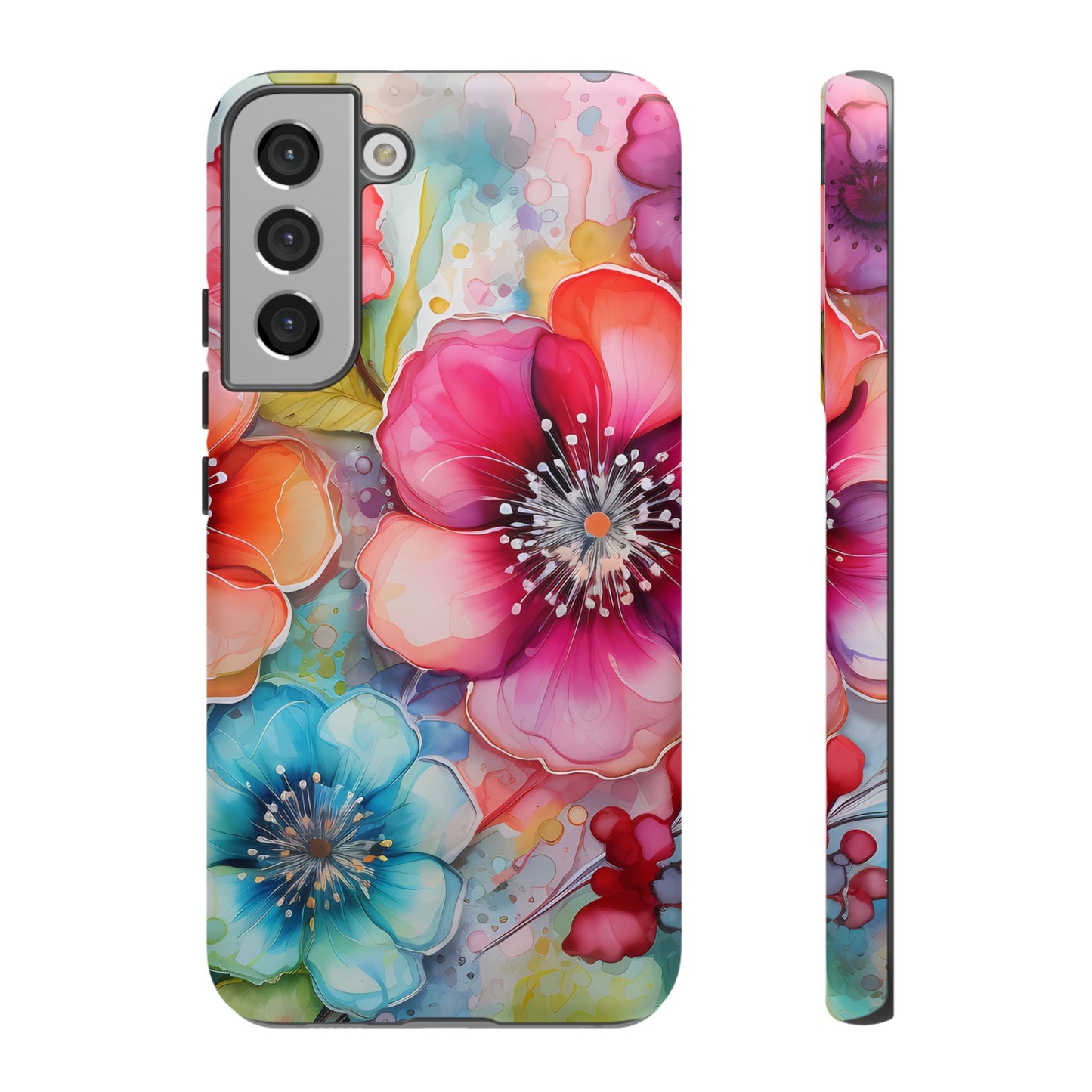 Vibrant Watercolor Floral Garden - Samsung Galaxy Series Case