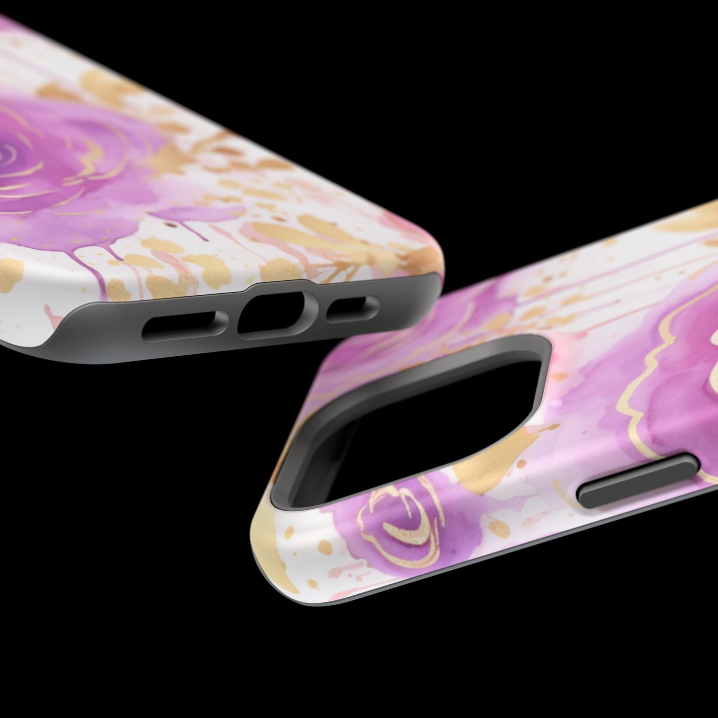 Radiant Purple & Gold Floral - MagSafe iPhone Series Case