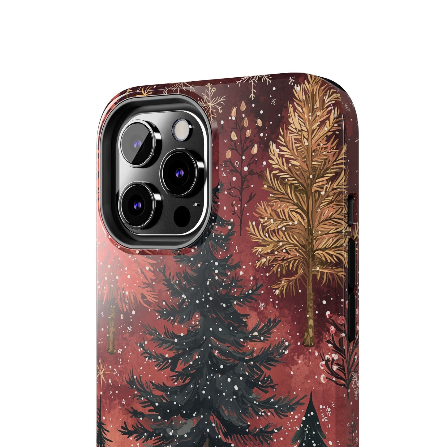 Rustic Red Winter Forest - iPhone Series Case