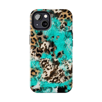 Aqua Splash Leopard - iPhone Series Case