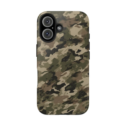 Classic Light Brown Camouflage – Durable iPhone Case with Timeless Design