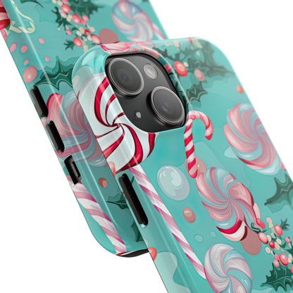 Candy Cane & Peppermint Holiday Delight – iPhone Series Case