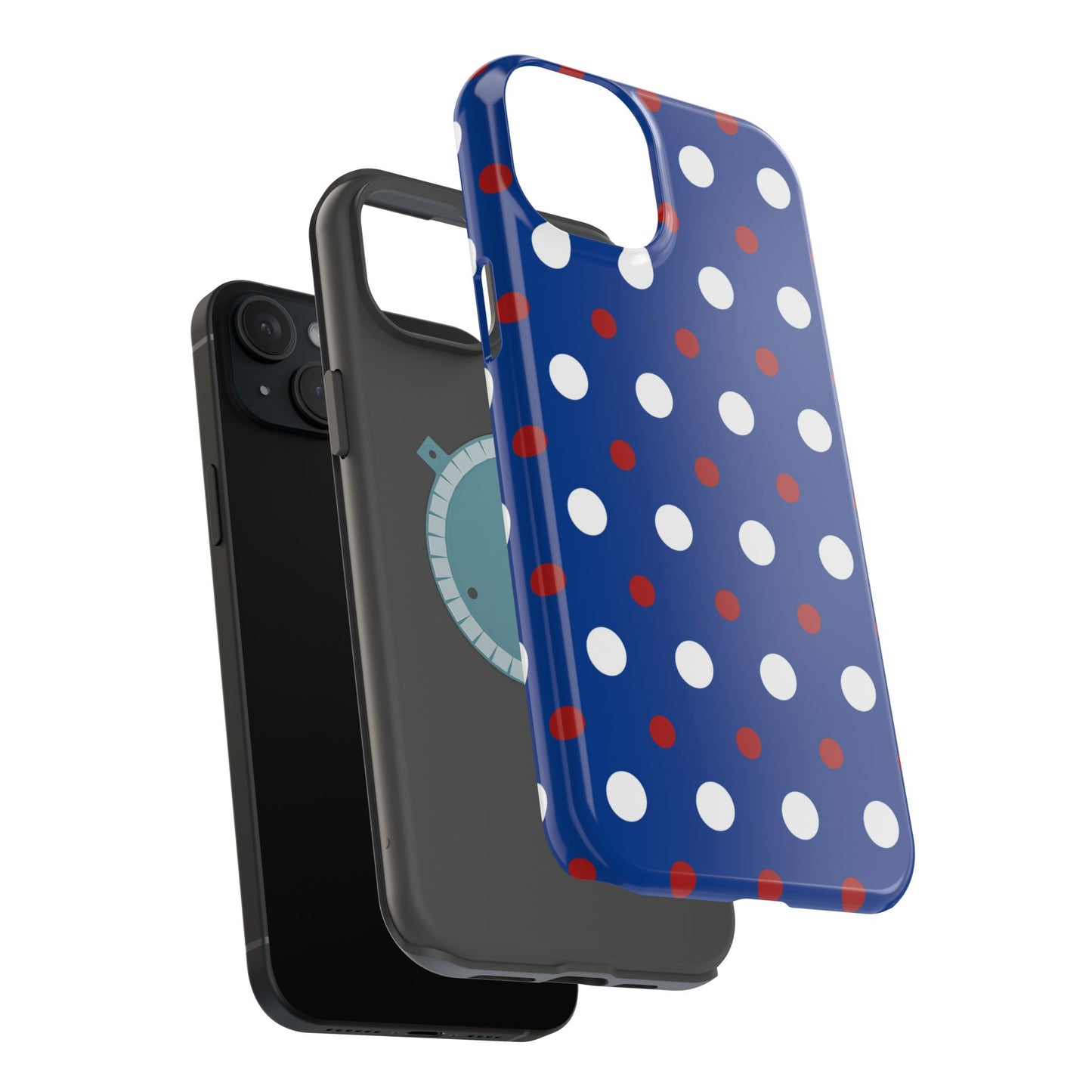 Patriotic Polka Dots – MagSafe iPhone Case