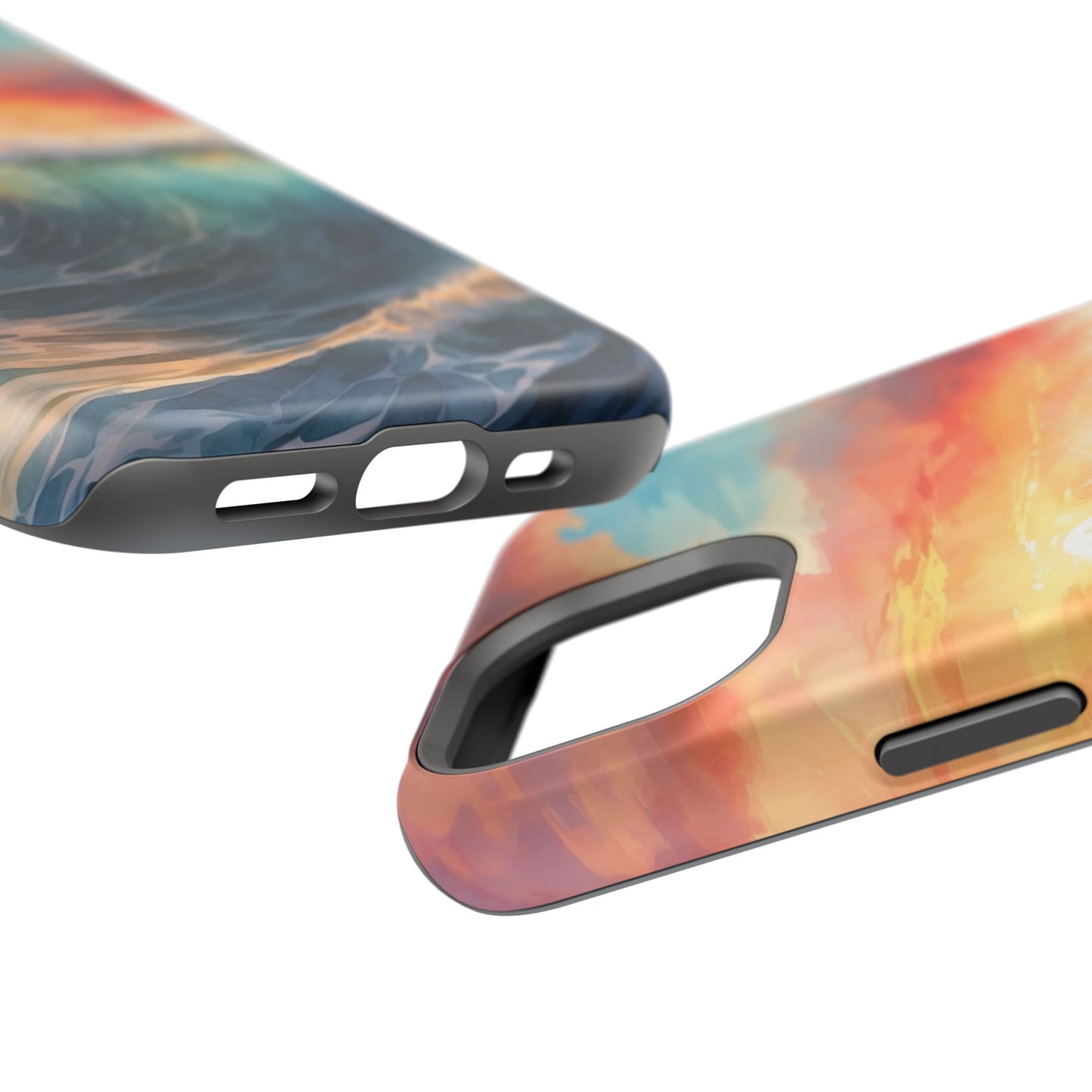 Ocean Wave Sunset MagSafe iPhone Case – Coastal Vibes Design