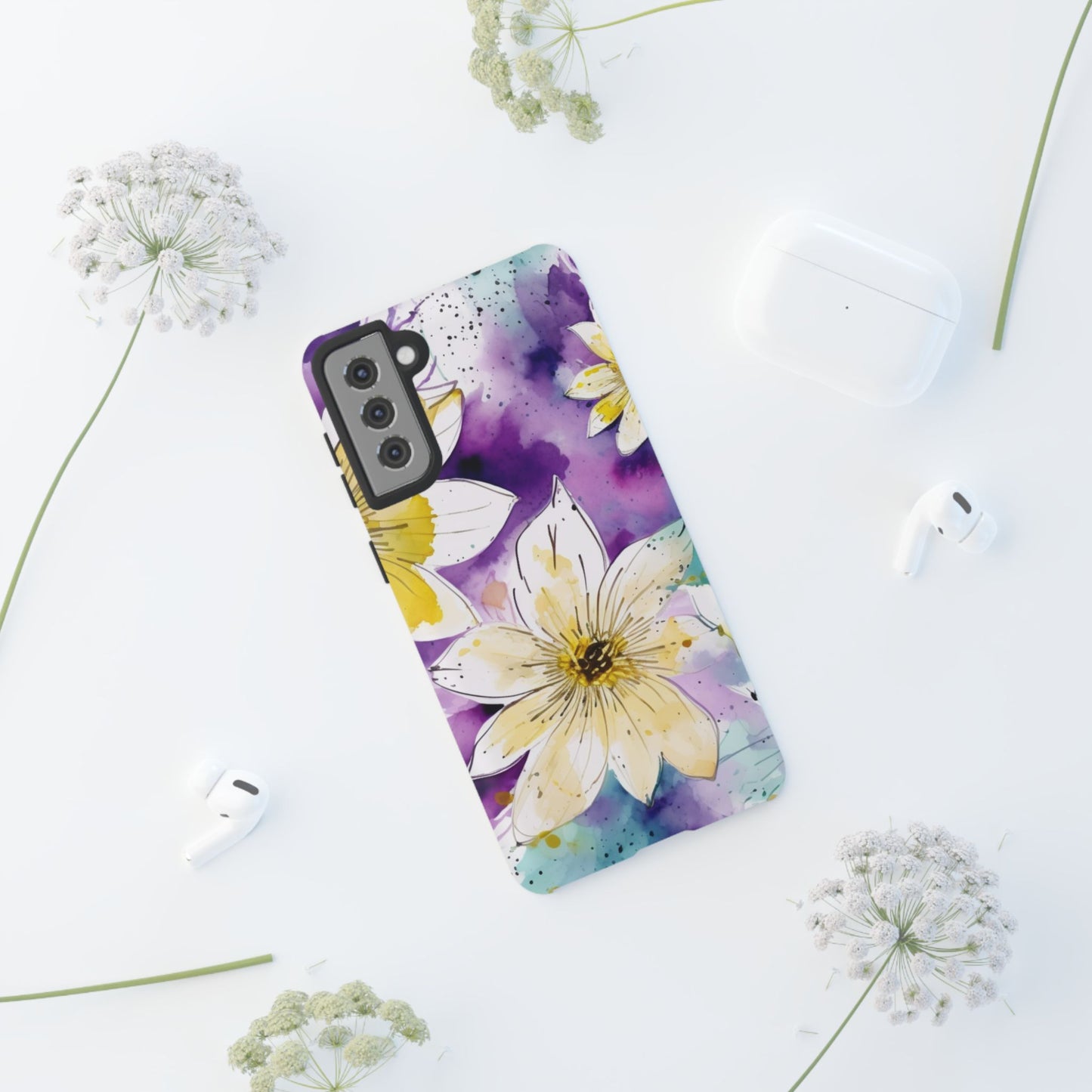 Abstract Floral Watercolor Splash - Samsung Galaxy Series Case