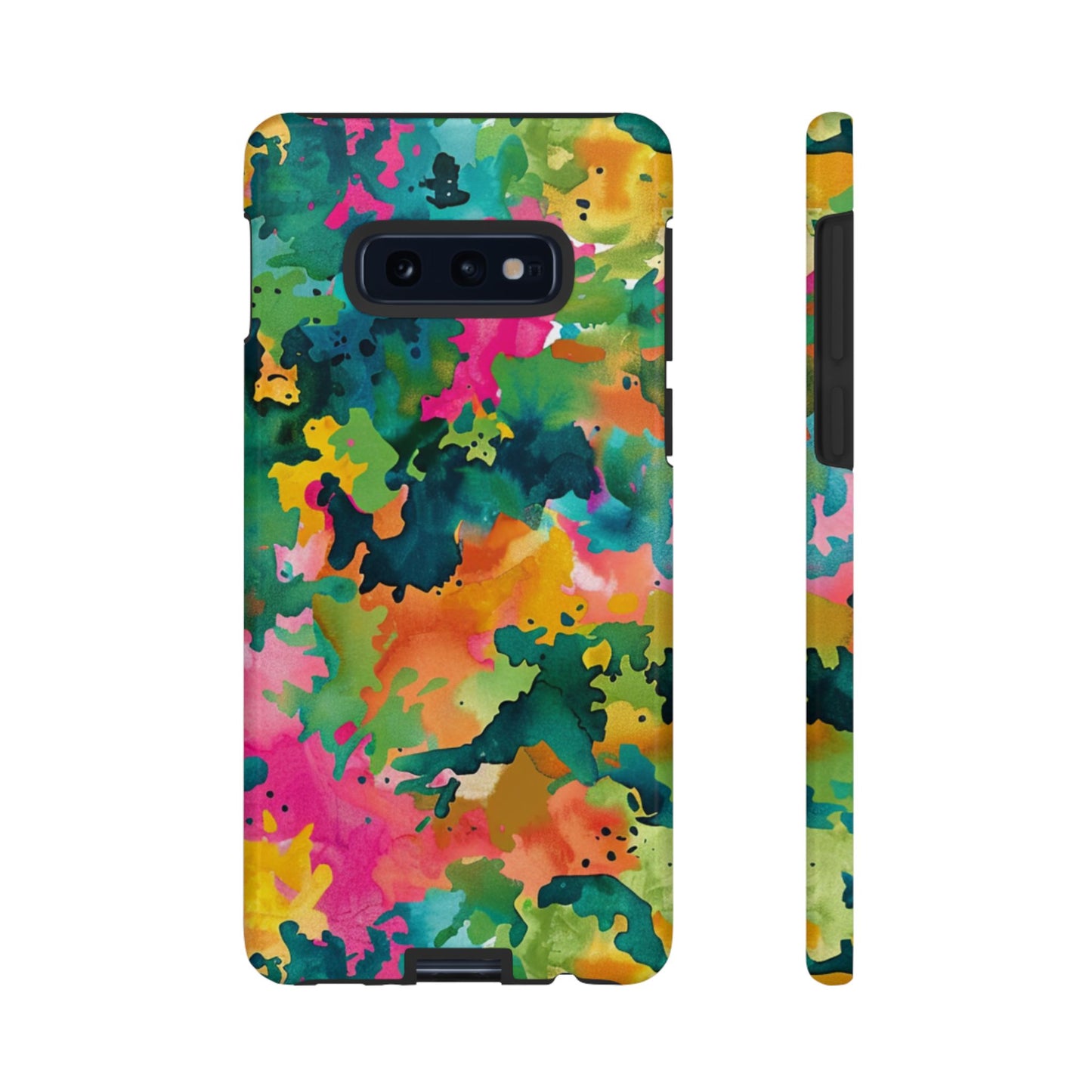 Vibrant Watercolor Splash Samsung Galaxy Case – Multicolor Abstract Artistic Design