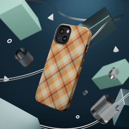 MagSafe Case - Warm Autumn Plaid Design