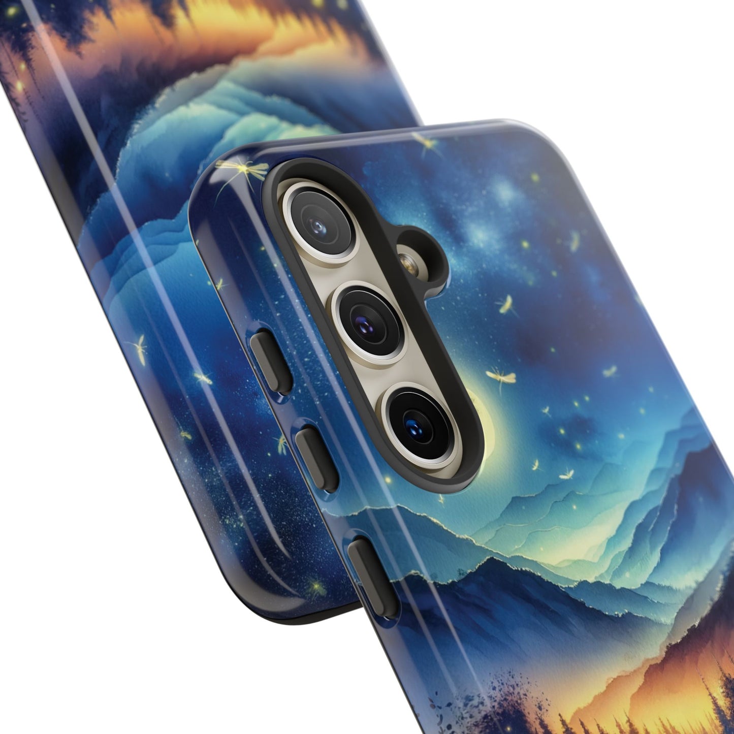 Cute Fireflies Phone Case - Lightning Bugs - Firefly Dancing In The Trees Phone Cover For iPhones 15, 14, 13, 12, 11, Samsung Galaxy Series! - BOGO Cases