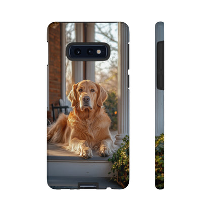 Golden Retriever on Porch - Samsung Galaxy Series Case