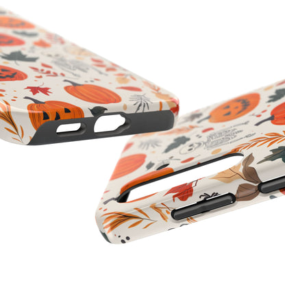 Halloween Pumpkin & Skeleton Samsung GalaxyCase – Spooky Autumn Design