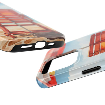 Beachfront Sunset Lounge iPhone Case – Rearview Edition