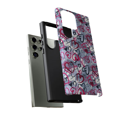 Graffiti Love Hearts Samsung Galaxy Case