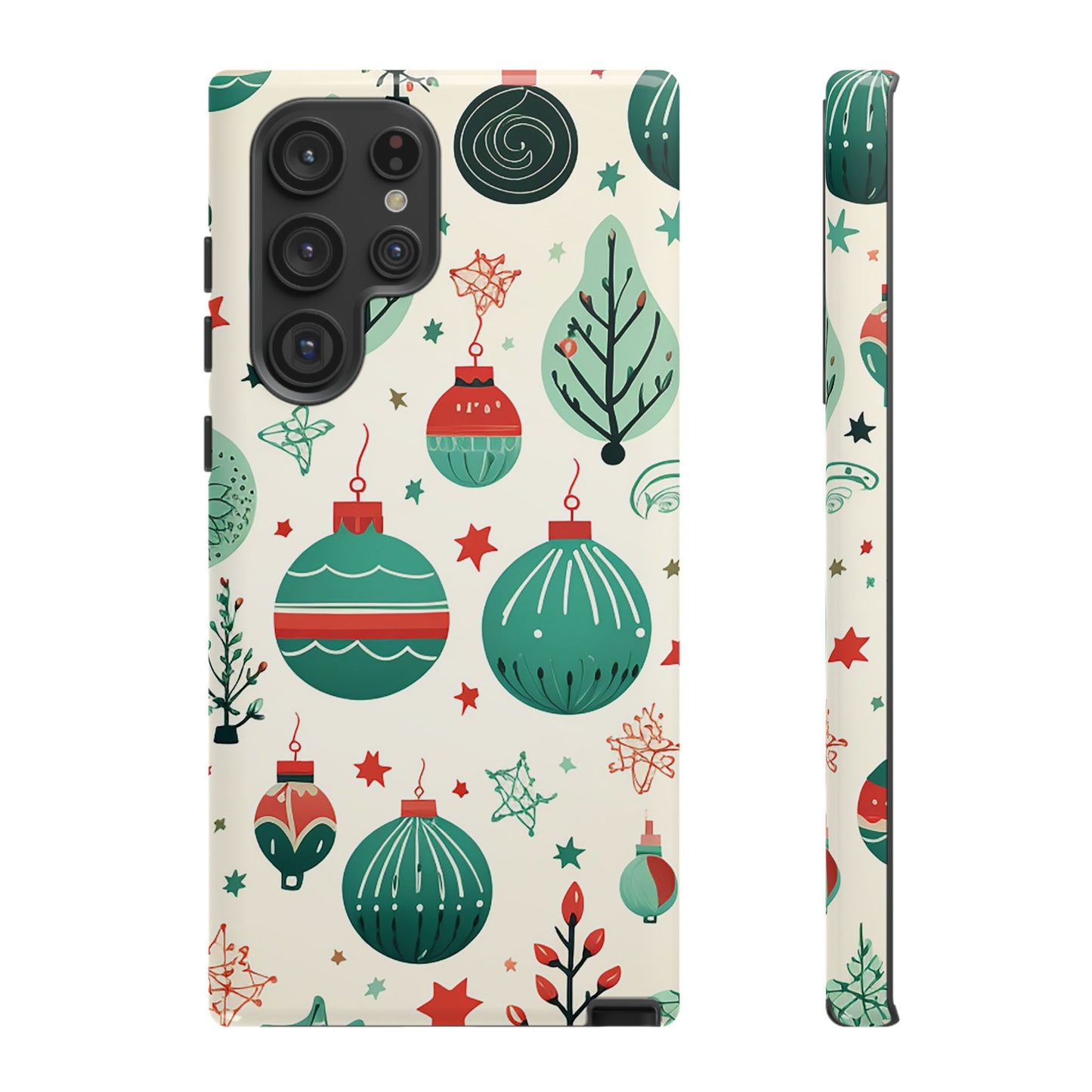 Vintage Christmas Ornaments Pattern – Samsung Galaxy Series Case