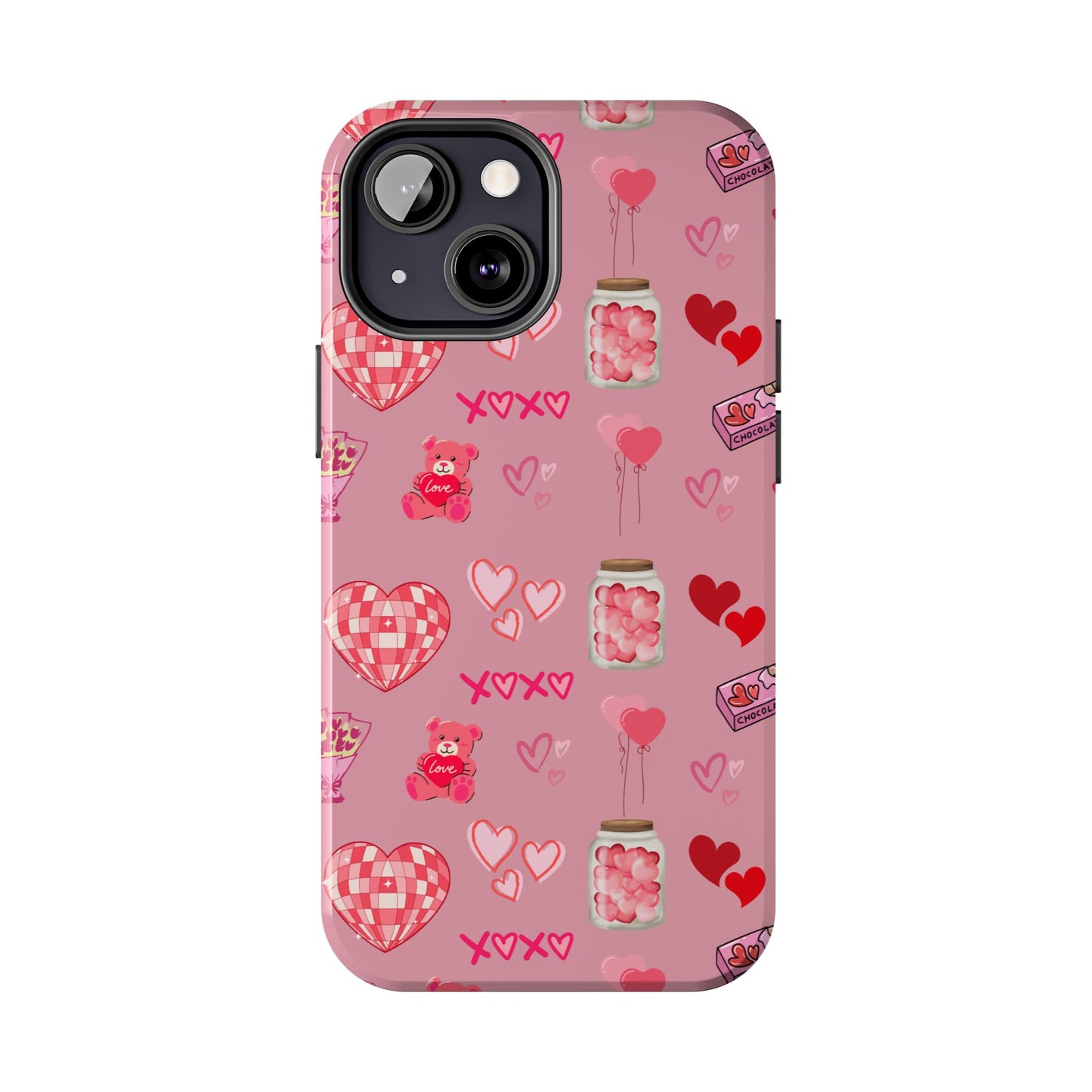 Pink Valentine Love Collage – iPhone Case