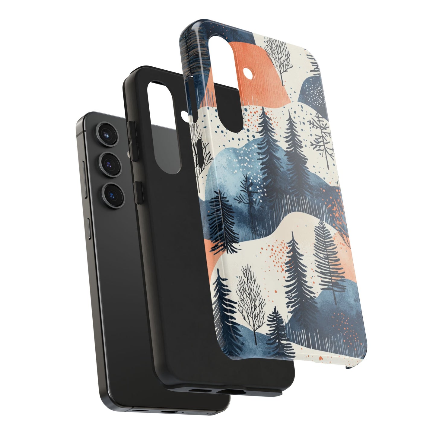 Winter Forest Samsung Galaxy Case | Watercolor Pine Trees