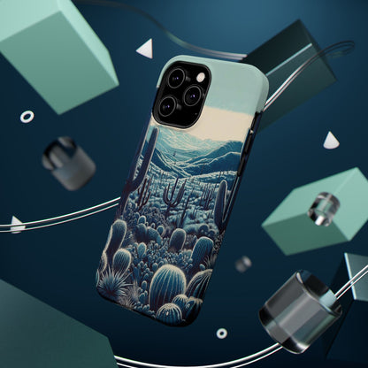 Desert Blues Cactus iPhone Case