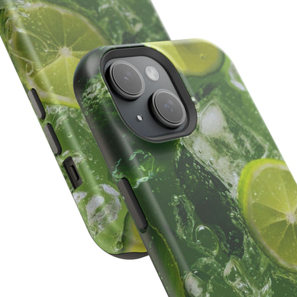 Refreshing Lime Splash MagSafe iPhone Case – Tough Protection, Vivid Dual-Layer Design