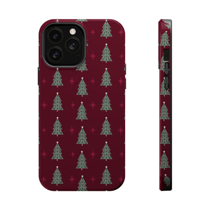 Retro Christmas Tree Pattern – MagSafe iPhone Series Case