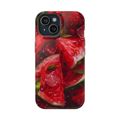 Juicy Watermelon MagSafe iPhone Case – Refreshing Summer Vibes, Dual-Layer Protection