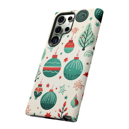 Vintage Christmas Ornaments Pattern – Samsung Galaxy Series Case