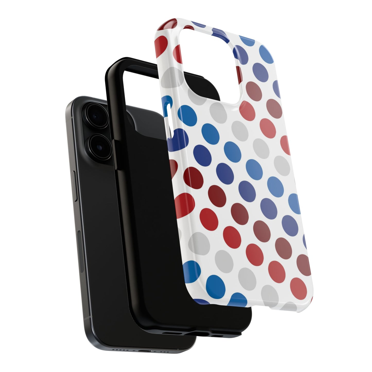 Patriotic Polka Dots - iPhone Case