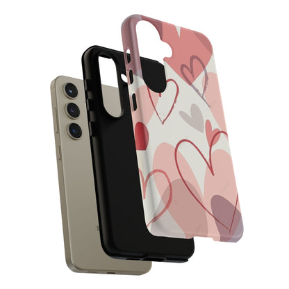 Romantic Red Hearts Samsung Galaxy Case