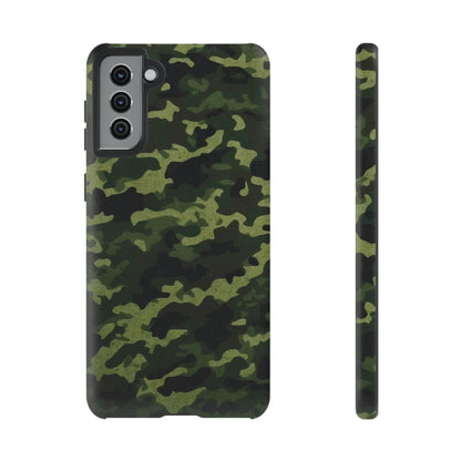 Dark Green Camouflage – Samsung Galaxy Case, Durable and Stylish