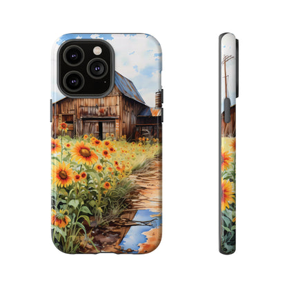 Sunflower iPhone Case  Rustic Farm Style