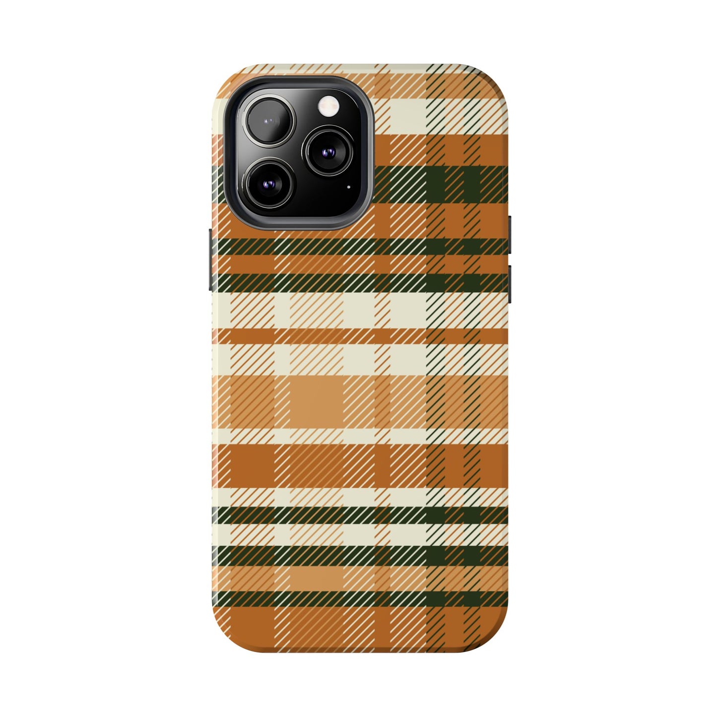 MagSafe Case - Pumpkin Spice Plaid Design