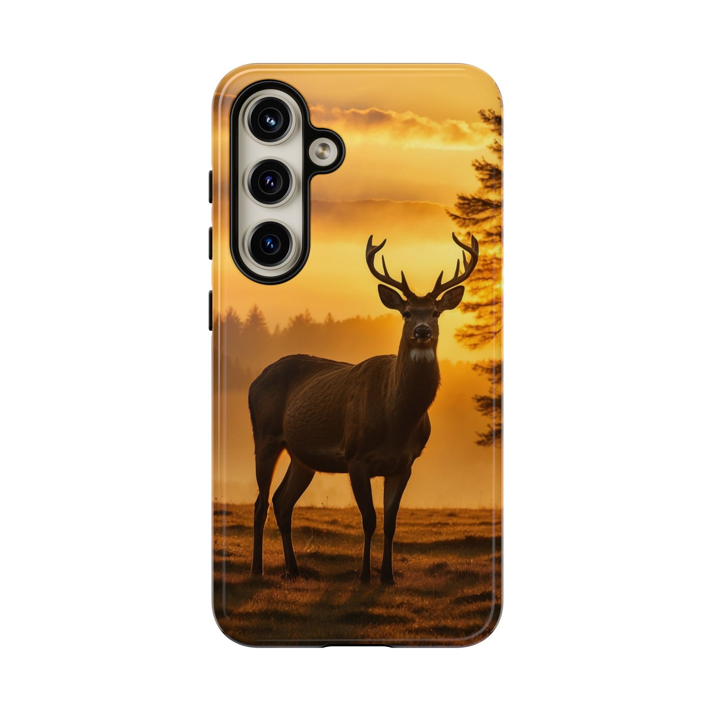 Sunset Majesty: Regal Stag – Samsung Galaxy Case