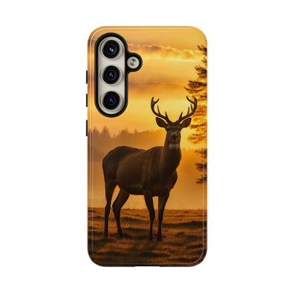 Sunset Majesty: Regal Stag – Samsung Galaxy Case