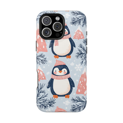 Penguin in Winter Wonderland MagSafe iPhone Case